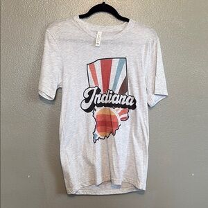 Indiana Graphic T-Shirt in Light Gray